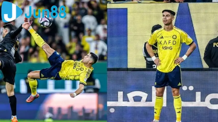 Phụ kiện Đặc Biệt Ronaldo Đeo Sau Khi Ghi Bàn Thắng Ngoạn Mục 5 40 year old ronaldo shocks footb 6928284ddee72
